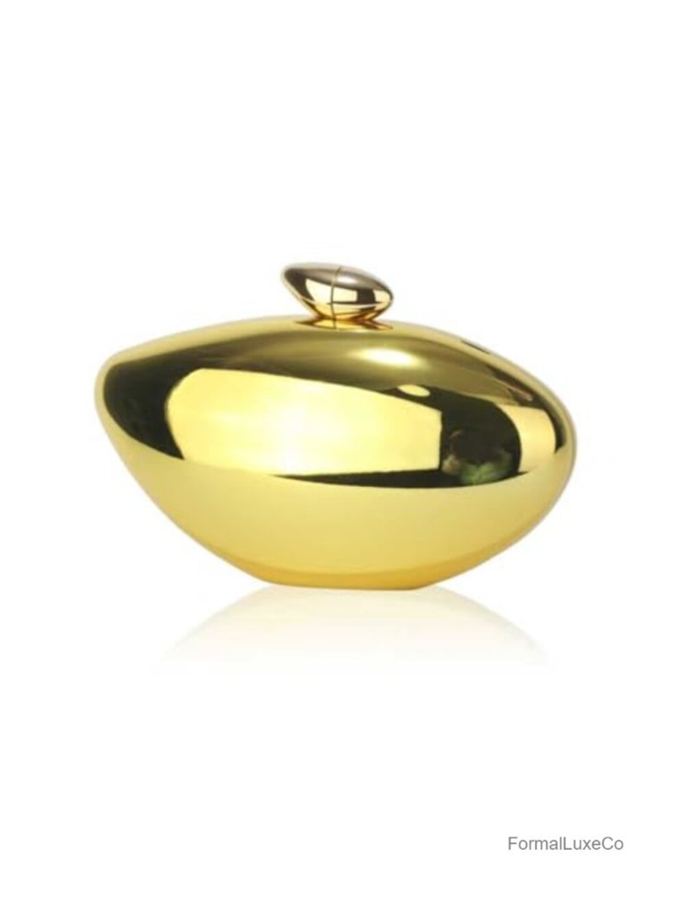 Acrylic Evening Bag Shell Shape Clutch Metallic Women's Wedding Party Purse